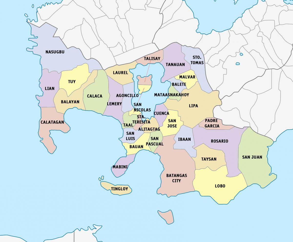 Kaart Lima batangas