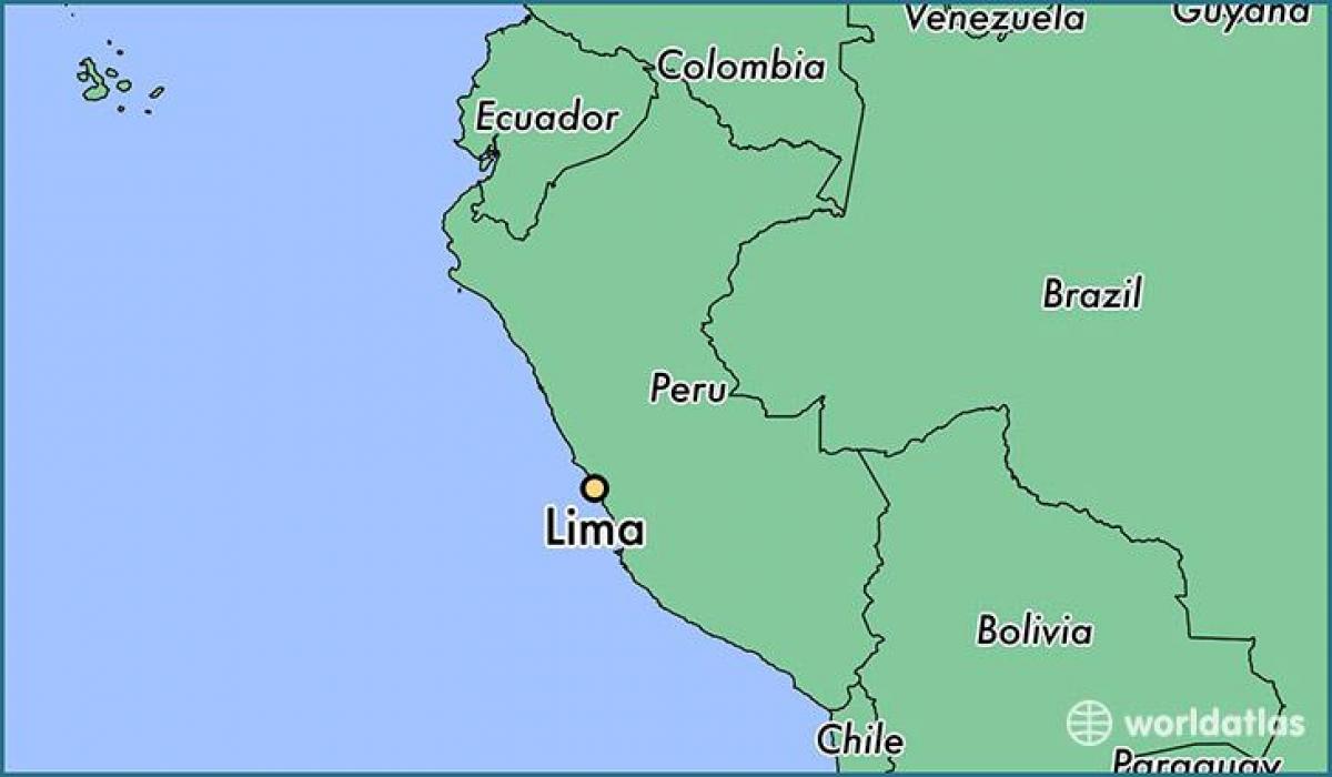 Lima, peruu maailma kaardil