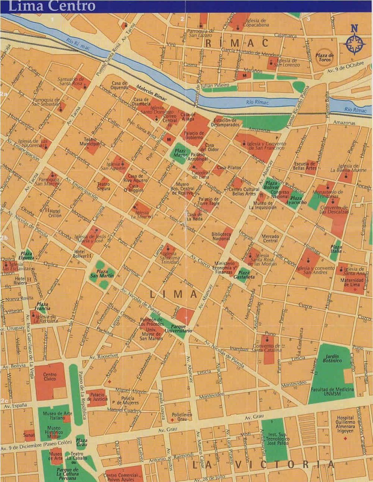 Lima, peruu street map